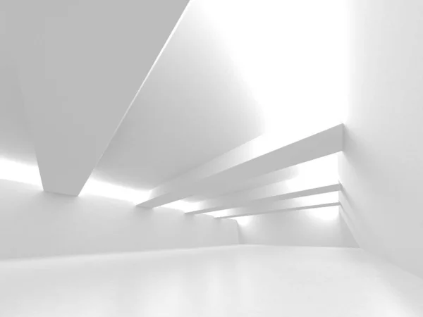 Fütüristik beyaz mimari tasarım arka plan — Stok fotoğraf
