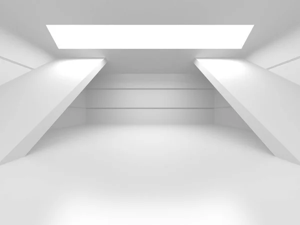 Futuristic White Architecture Design Background — Stock Photo, Image