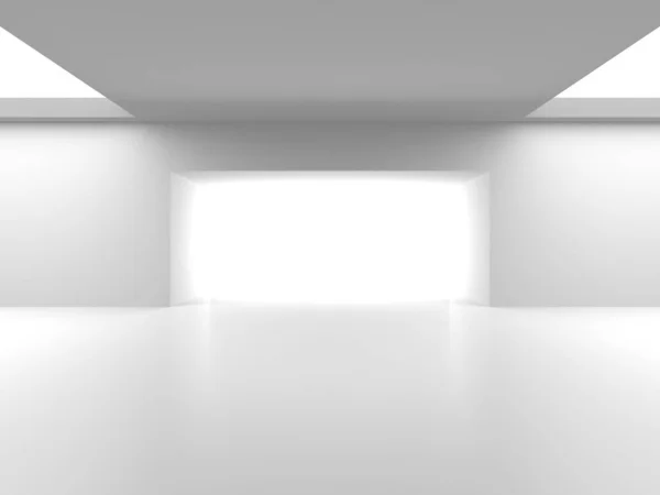 Futuristic White Architecture Design Background — Stock Photo, Image