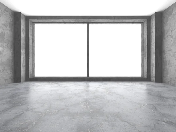 Camera goală din beton închis. Design arhitectural modern — Fotografie, imagine de stoc