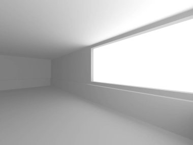 Fütüristik beyaz mimari tasarım arka plan