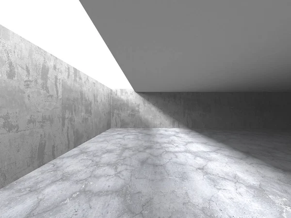 Beton gelap ruang kosong. Desain arsitektur modern — Stok Foto