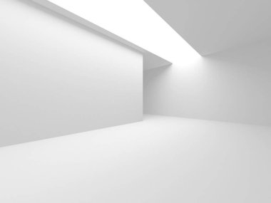 Fütüristik beyaz mimari tasarım arka plan