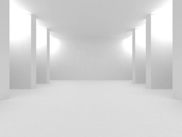 Futuristic White Architecture Design Background — Stock Photo, Image