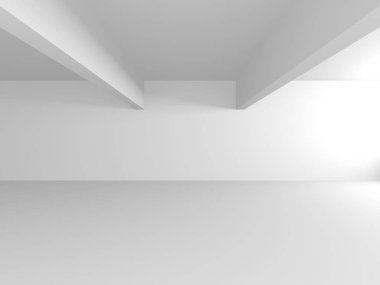 Fütüristik beyaz mimari tasarım arka plan