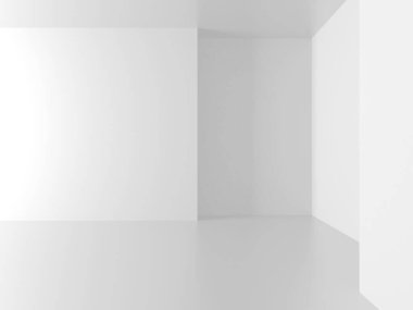 Fütüristik beyaz mimari tasarım arka plan