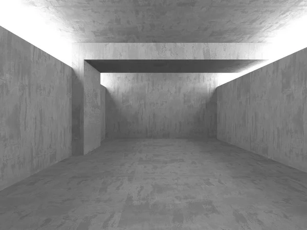 Темно-бетонная комната. Современный дизайн архитектуры — стоковое фото