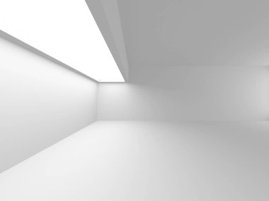 Fütüristik beyaz mimari tasarım arka plan