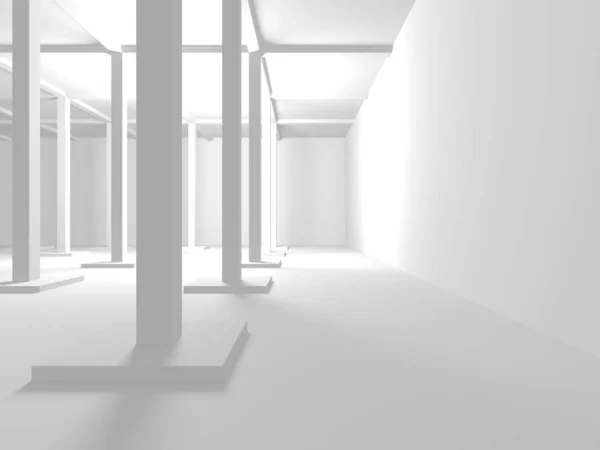 未来の白い建築設計の背景 — ストック写真