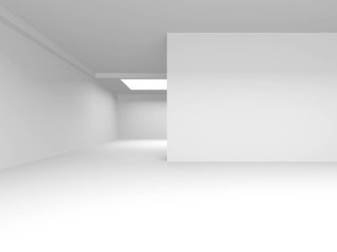 Fütüristik beyaz mimari tasarım arka plan