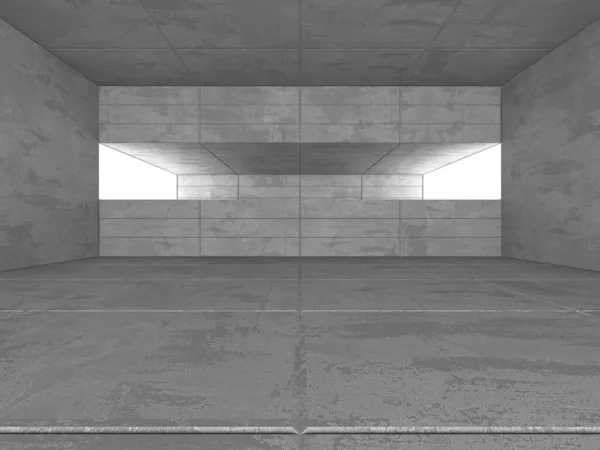 Sötét konkrét üres szoba. A modern építészet design — Stock Fotó