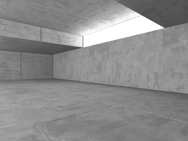 Dunkler Beton leerer Raum. Modernes Architekturdesign — Stockfoto