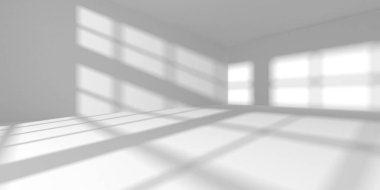 Fütüristik beyaz mimari tasarım arka plan