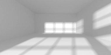 Fütüristik beyaz mimari tasarım arka plan