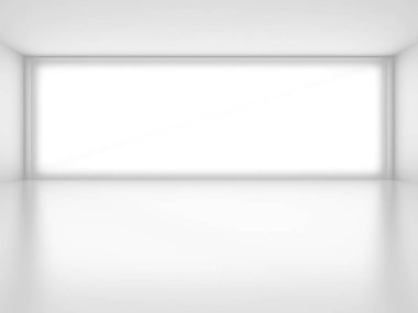 Fütüristik beyaz mimari tasarım arka plan