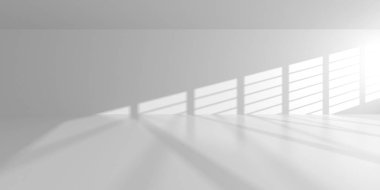 Fütüristik beyaz mimari tasarım arka plan