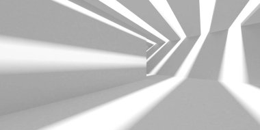 Fütüristik beyaz mimari tasarım arka plan