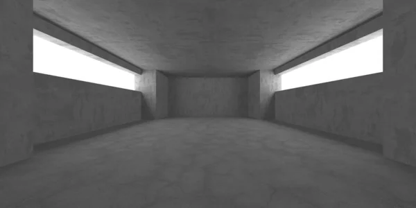 Donkere betonnen lege kamer. Moderne architectuurontwerp — Stockfoto