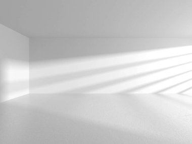 Fütüristik beyaz mimari tasarım arka plan