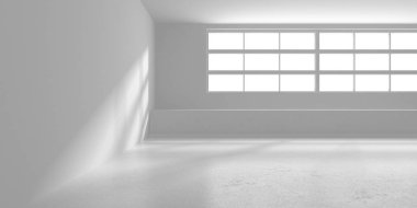 Fütüristik beyaz mimari tasarım arka plan