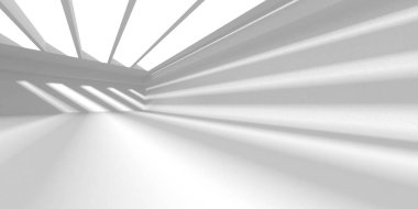 Fütüristik beyaz mimari tasarım arka plan