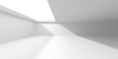 Fütüristik beyaz mimari tasarım arka plan