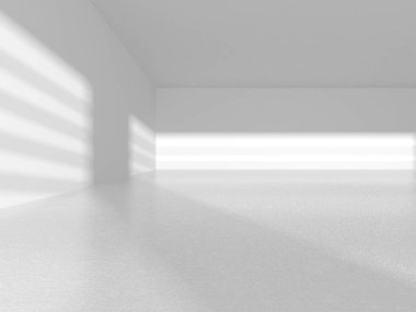 Fütüristik beyaz mimari tasarım arka plan