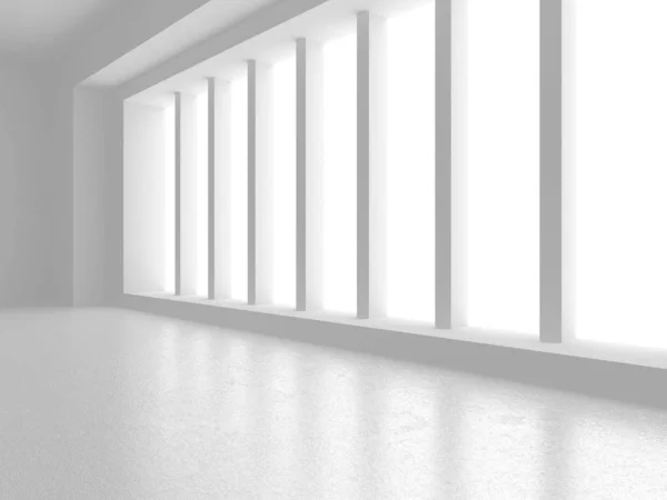 Futuristická architektura bílé provedení pozadí — Stock fotografie