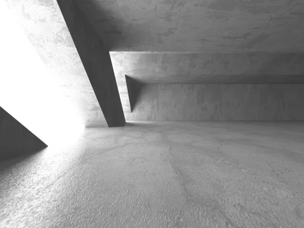 Karanlık beton boş oda. Modern mimari tasarım — Stok fotoğraf
