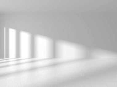 Fütüristik beyaz mimari tasarım arka plan