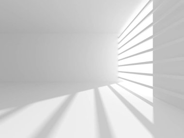 Fütüristik beyaz mimari tasarım arka plan