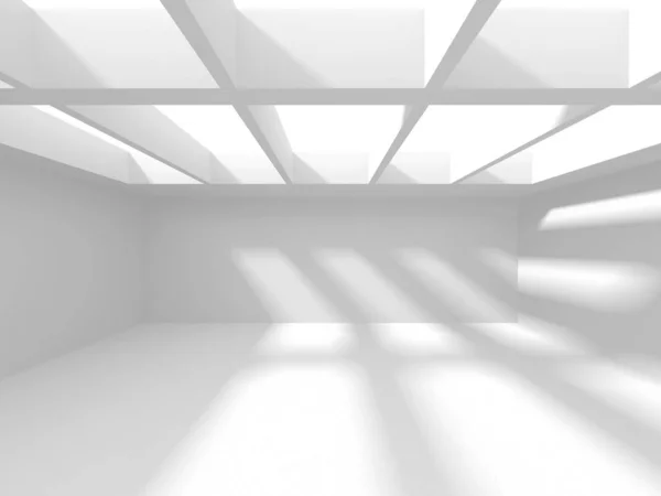 Abstract White Architecture Design Concept Inglês Ilustração Renderização — Fotografia de Stock