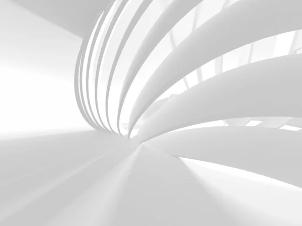 Abstract White Architecture Design Concept Render Illustration — Stock Photo, Image