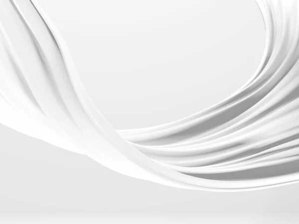 White Abstract Liquid Wavy Background Render Illustration — Stock Photo, Image