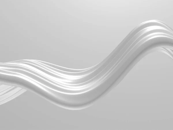Weißer Abstrakter Flüssiger Welliger Hintergrund Darstellung — Stockfoto