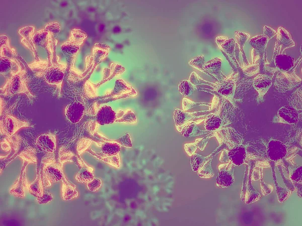 Βακτηριακά Κύτταρα Ιών Μικροβίου Υποβάθρου Μικροβιολογία Υγείας Καθιστούν Απεικόνιση — Φωτογραφία Αρχείου