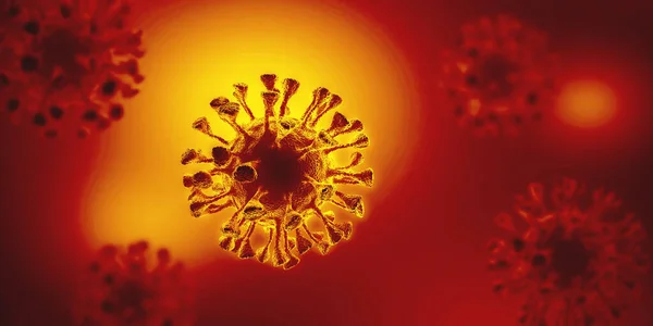 Vírus Baktériumsejtek Mikroba Háttér Egészségügyi Mikrobiológia Koncepció Rendezés Illusztráció — Stock Fotó