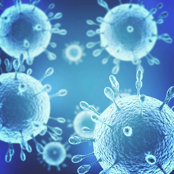 Virus Bakterier Celler Mikrob Bakgrund Begreppet Mikrobiologi Inom Hälso Och — Stockfoto