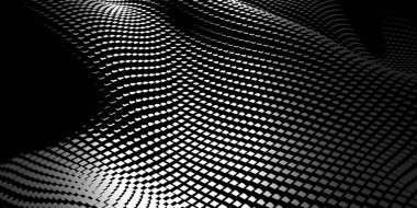 Koyu gümüş küpler. Soyut metalik arka plan. Modern tasarım. 3d hazırlayıcı