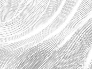 Beyaz soyut sıvı dalgalı arka plan. 3d resimleme