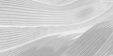 Beyaz soyut sıvı dalgalı arka plan. 3d resimleme