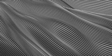 Metalik, soyut, dalgalı sıvı arka plan. 3d resimleme