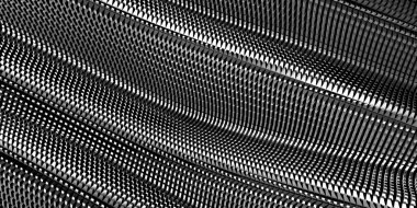 Metalik, soyut, dalgalı sıvı arka plan. 3d resimleme