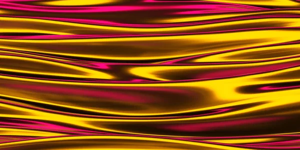 Цветной Жидкий Металлический Волнистый Фон Трехмерная Иллюстрация — стоковое фото