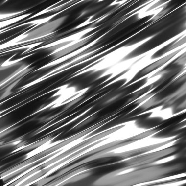 Metalik, soyut, dalgalı sıvı arka plan. 3d resimleme