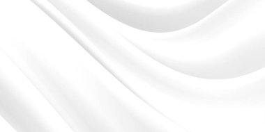 Beyaz soyut sıvı dalgalı arka plan. 3d resimleme