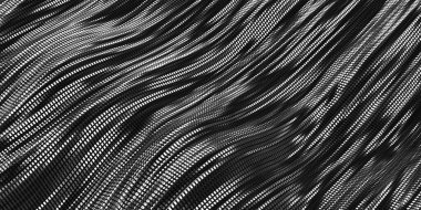 Metalik, soyut, dalgalı sıvı arka plan. 3d resimleme