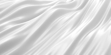 Beyaz soyut sıvı dalgalı arka plan. 3d resimleme