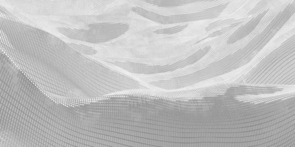 White abstract liquid wavy background. 3d render illustration