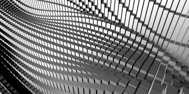 Koyu gümüş küpler. Soyut metalik arka plan. Modern tasarım. 3d hazırlayıcı